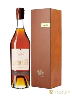 Rượu Chateau Laubade Bas Armagnac 1981 – Pháp, 700ml