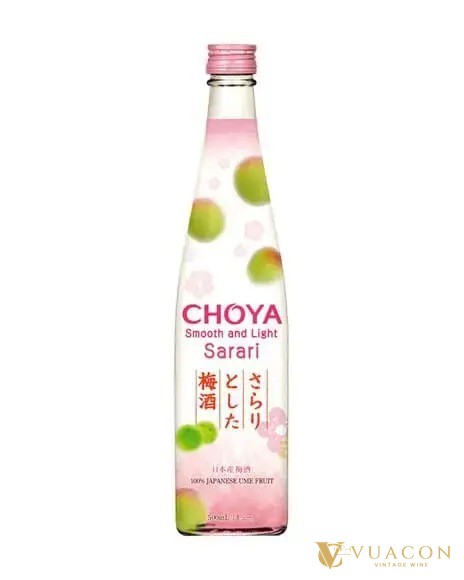 Chai Choya Sarari, umeshu nhẹ dễ pha soda