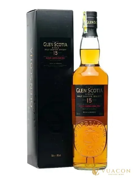 Rượu Glen Scotia 15 năm – single Malt Scotch, Campbeltown, Scotland, 700ml