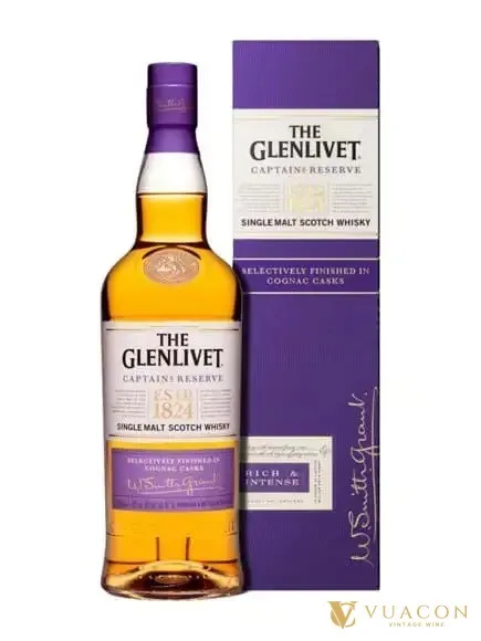 Rượu Glenlivet Captain’s Reserve – single Malt Scotch, Speyside, Scotland, 700ml