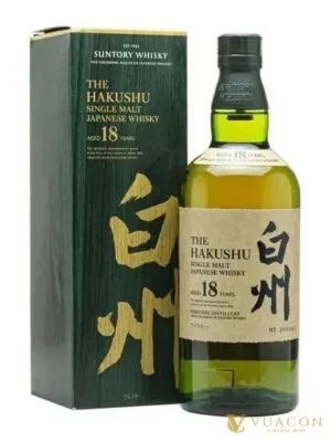Rượu Hakushu 18 năm Japanese Single Malt Whisky – single Malt Whisky Nhật, Nhật Bản, 700ml