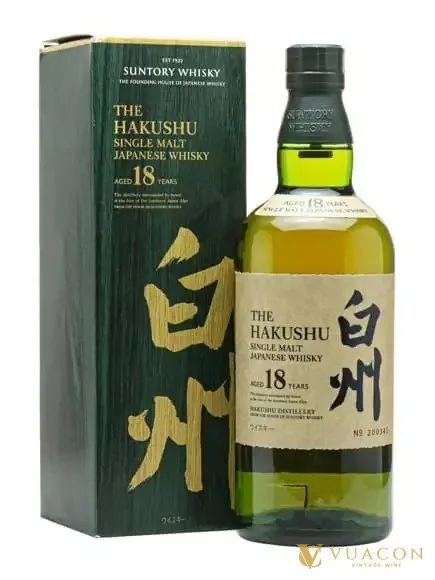 Rượu Hakushu 18 năm Japanese Single Malt Whisky – single Malt Whisky Nhật, Nhật Bản, 700ml
