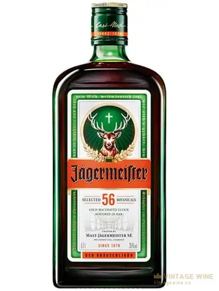 Rượu Jagermeister 56 thảo mộc chai 700ml, rượu thảo mộc Đức 35%