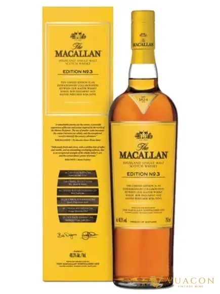 Rượu Macallan Edition No. 3 làm cùng nhà điều chế nước hoa Roja Dove, whisky phiên bản giới hạn của Macallan