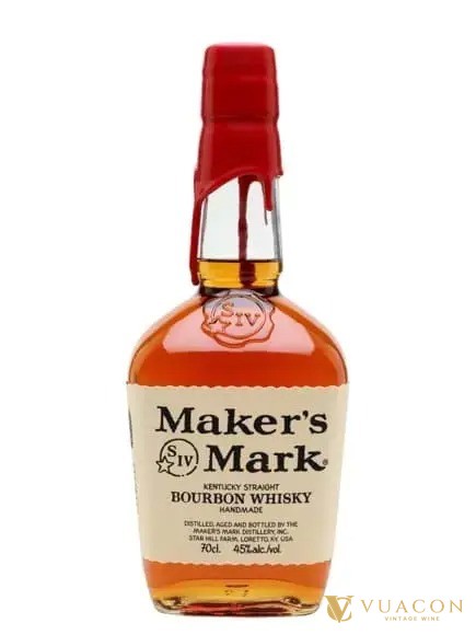 Rượu Maker's Mark bourbon Kentucky chai 700ml nắp sáp đỏ
