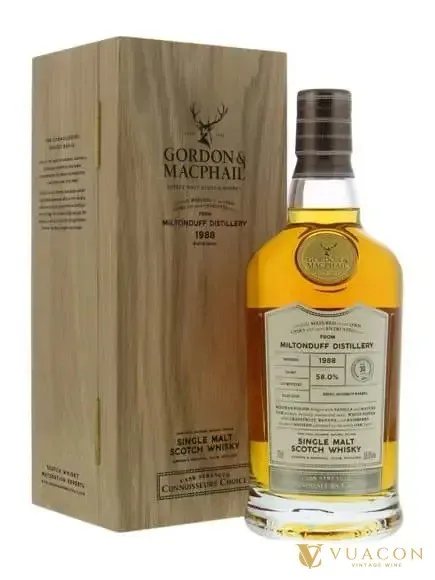 Rượu Miltonduff 1988 – cask Strength, Speyside, Scotland, 700ml