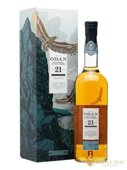 Rượu Oban 21 năm – single Malt Scotch, Scotland, 700ml