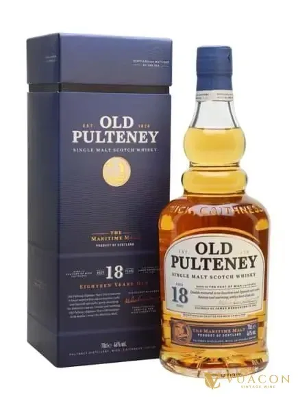 Rượu Old Pulteney 18 năm – single Malt Scotch, Highland, Scotland, 700ml