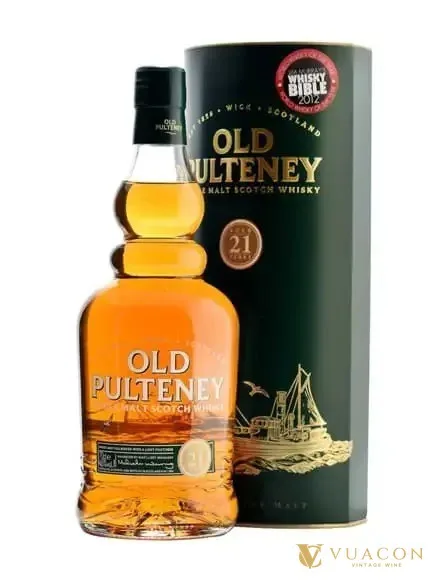 Rượu Old Pulteney 21 năm – single Malt Scotch, Highland, Scotland, 700ml