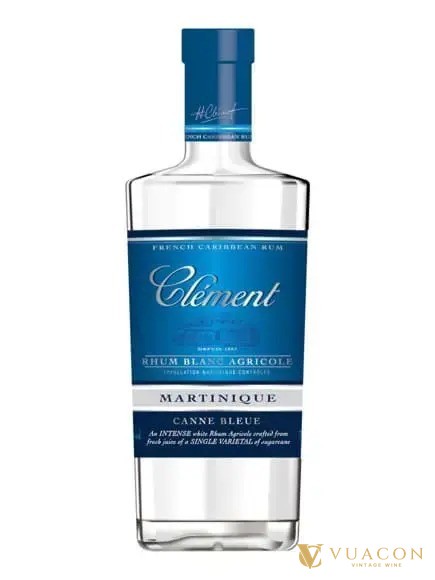 Rượu rum Clement Canne Bleue, rhum agricole trắng AOC Martinique