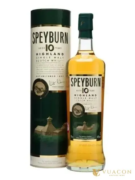 Rượu Speyburn 10 năm – single Malt Scotch, Speyside, Scotland, 700ml