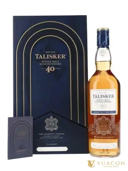 Rượu Talisker 1978 – 40 năm – phiên bản giới hạn, Island, Scotland, 750ml