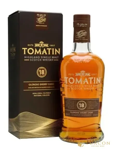 Rượu Tomatin 18 năm – single Malt Scotch, Highland, Scotland, 700ml