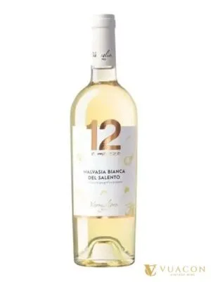 Rượu vang 12 E Mezzo Malvasia – Puglia, Ý, 750ml