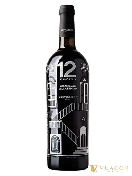 Rượu vang 12 E Mezzo Negroamaro Masseria – Puglia, Ý, 750ml