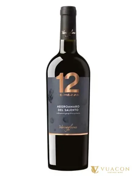 Rượu vang 12 E Mezzo Negroamaro – Puglia, Ý, 750ml