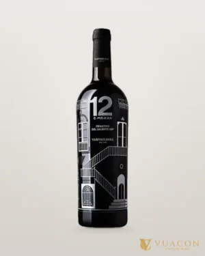 Rượu vang 12 E Mezzo Primitivo Masseria – chai chính hãng tại Vua Cồn