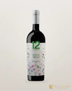 Rượu vang 12 E Mezzo Primitivo Organic – chai chính hãng tại Vua Cồn