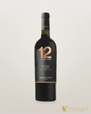 Rượu vang 12 E Mezzo Primitivo – chai chính hãng tại Vua Cồn