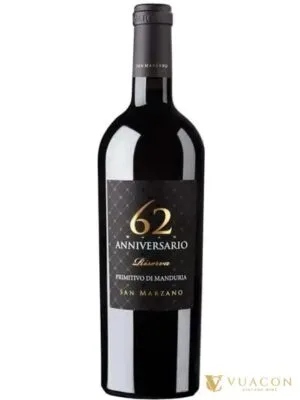 Rượu Vang 62 Anniversario – Puglia, Ý, 750ml