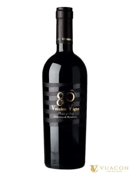 Rượu vang 80 Vecchie Vigne Primitivo Di Manduria – Puglia, Ý, 750ml