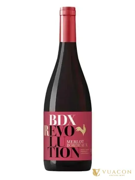 Rượu vang BDX Revolution Merlot – Bordeaux, Pháp, 750ml