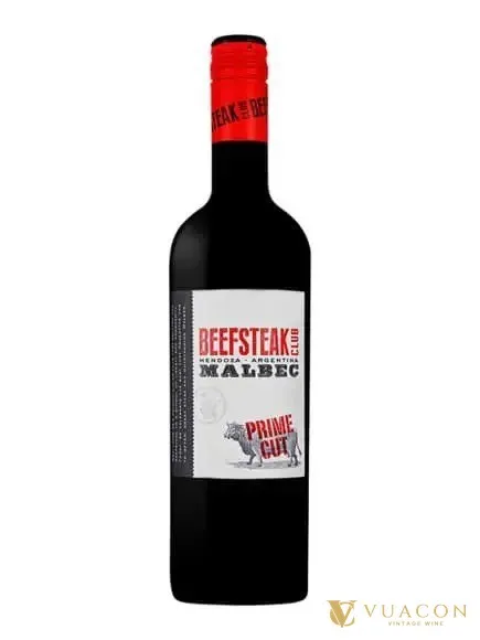 Rượu vang Beefsteak Club Prime Cut Malbec – Mendoza, Argentina, 750ml – chai và nhãn