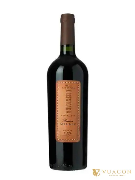 Chai vang đỏ Beefsteak Club Reserve Malbec nhãn cam