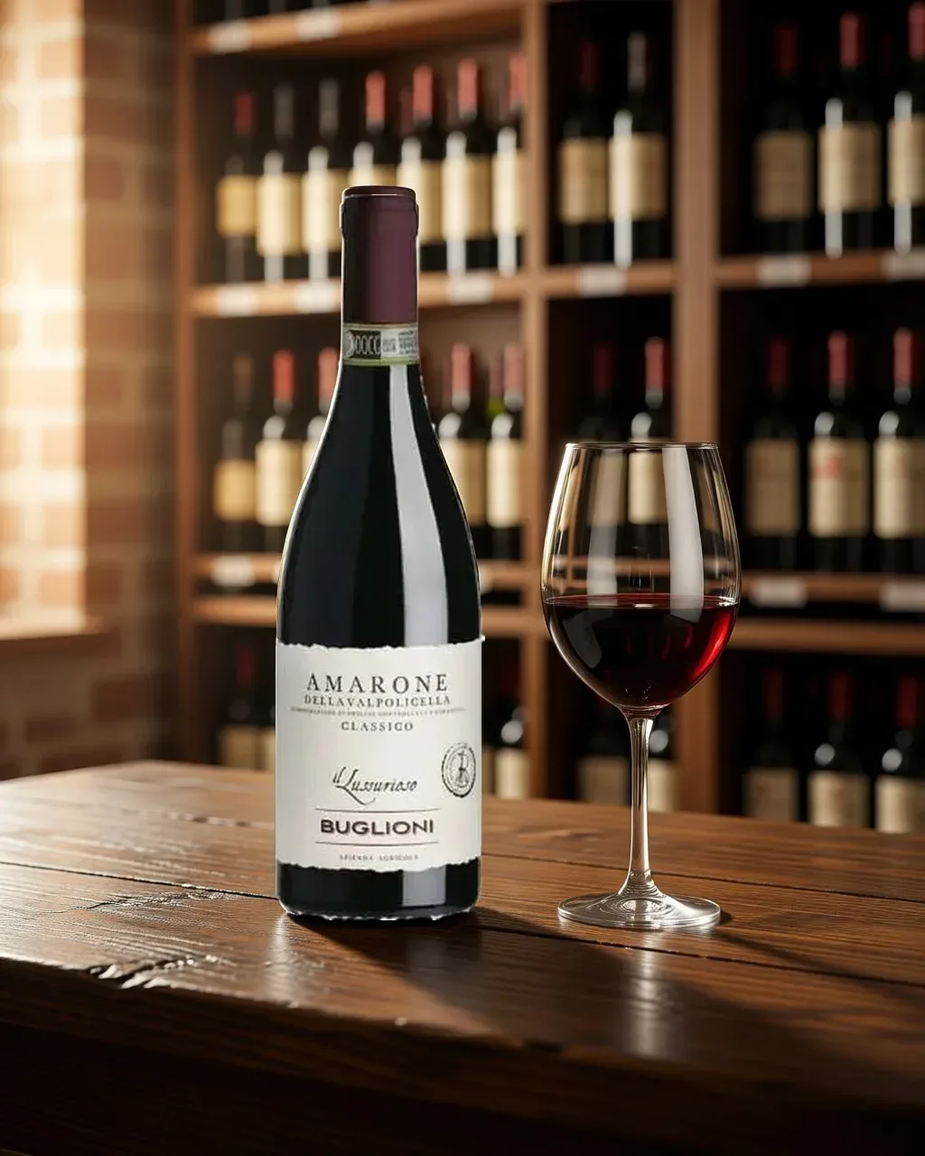 Rượu vang Buglioni Amarone Classico IL Lussurioso – Valpolicella, Ý, 750ml (ảnh bối cảnh)