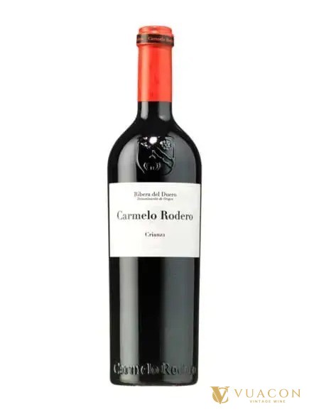 Chai Carmelo Rodero Crianza, vang Ribera del Duero chủ yếu từ Tempranillo