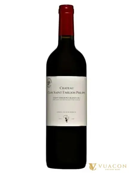 Rượu vang Chateau Clos Saint Emilion Philippe – Bordeaux, Pháp, 750ml