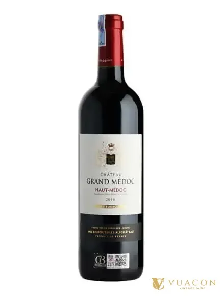 Rượu vang Chateau Grand Medoc – Bordeaux, Pháp, 750ml