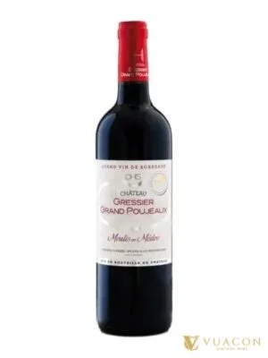 Rượu vang Chateau Gressier Grand Poujeaux – Bordeaux, Pháp, 750ml