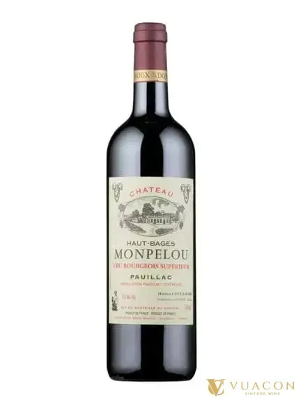 Rượu vang Chateau Haut Bages Monpelou – Bordeaux, Pháp, 750ml