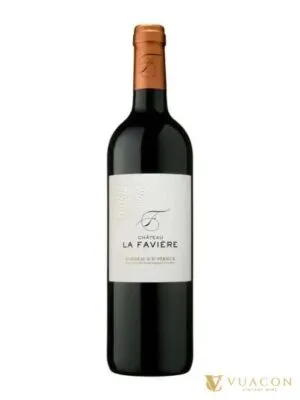 Rượu vang Chateau La Faviere – Bordeaux, Pháp, 750ml
