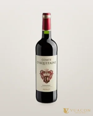 Rượu vang Comte D’Aquitaine Bergerac Merlot – chai chính hãng tại Vua Cồn