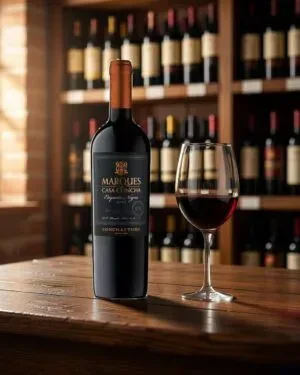 Rượu vang Concha Y Toro Marques de Casa Concha Etiqueta Negra – Maipo, Chile, 750ml (ảnh bối cảnh)