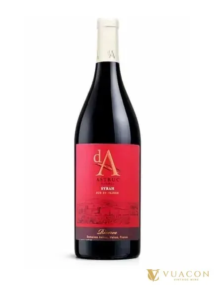 Rượu vang Da Syrah Reserve – Languedoc, Pháp, 750ml – chai và nhãn