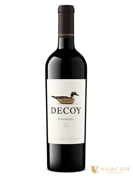 Vang Mỹ Zinfandel Decoy nhãn trắng hình con vịt gỗ