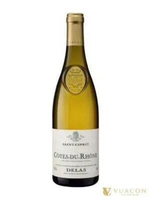 Rượu vang Delas Saint Esprit White – Côtes du Rhône, Pháp, 750ml