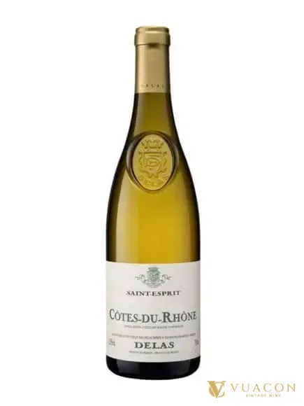 Rượu vang Delas Saint Esprit White – Côtes du Rhône, Pháp, 750ml