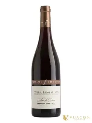 Rượu vang Ferraton Pere & Fils Cotes du Rhone Villages Plan de Dieu – Côtes du Rhône Villages, Pháp, 750ml