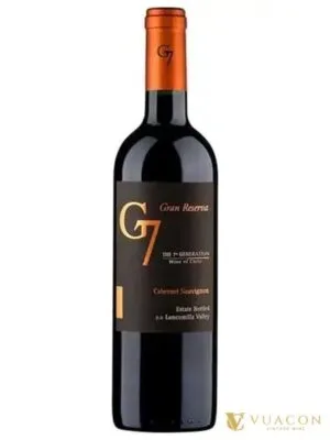 Rượu vang G7 Gran Reserva Cabernet Sauvignon – Chile, 750ml