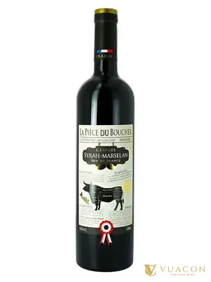 Rượu vang La Piece du Boucher – Pháp, 750ml