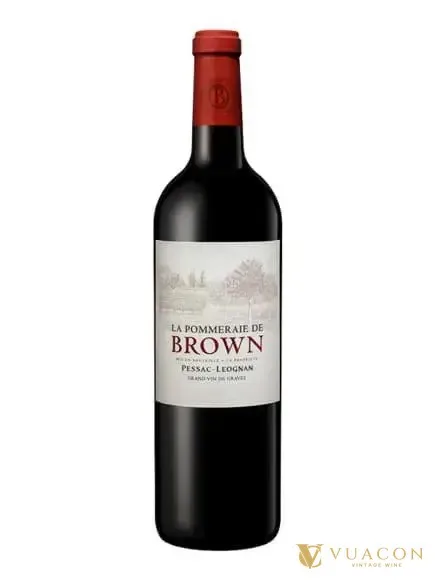 Rượu vang La Pommeraie de Brown Red – Bordeaux, Pháp, 750ml
