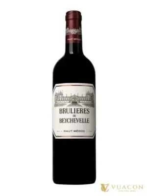 Rượu vang Les Brulieres de Beychevelle – Bordeaux, Pháp, 750ml