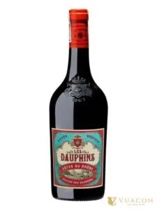 Rượu vang Les Dauphins Cotes du Rhone – Côtes du Rhône, Pháp, 750ml