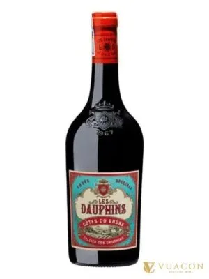 Rượu vang Les Dauphins Cotes du Rhone – Côtes du Rhône, Pháp, 750ml