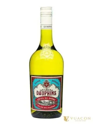 Rượu vang Les Dauphins Cotes Du Rhone Blanc – Côtes du Rhône, Pháp, 750ml