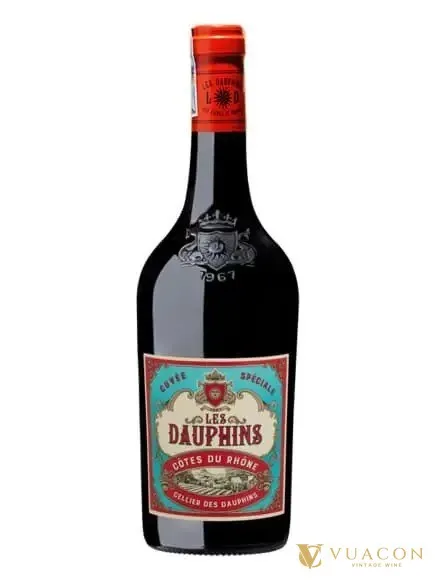 Rượu vang Les Dauphins Cotes du Rhone – Côtes du Rhône, Pháp, 750ml